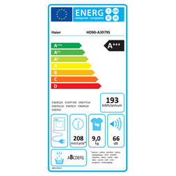 Haier HD90-A3979-S 9 kg hőszivattyús szárítógép
