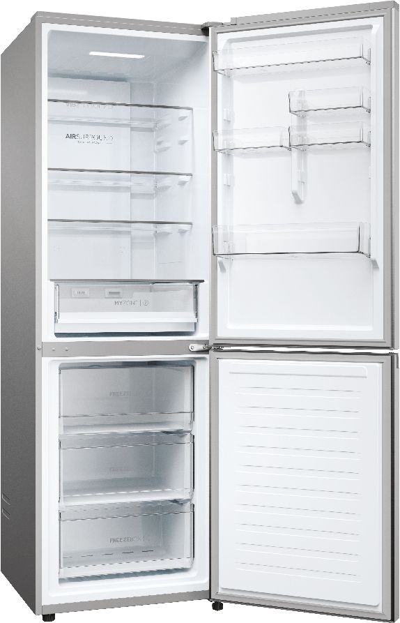 Haier HDPW3618DNPK inox, alulfagyasztós, Hűtő:235L, Fagyasztó:117L, Total No frost hűtőszekrény