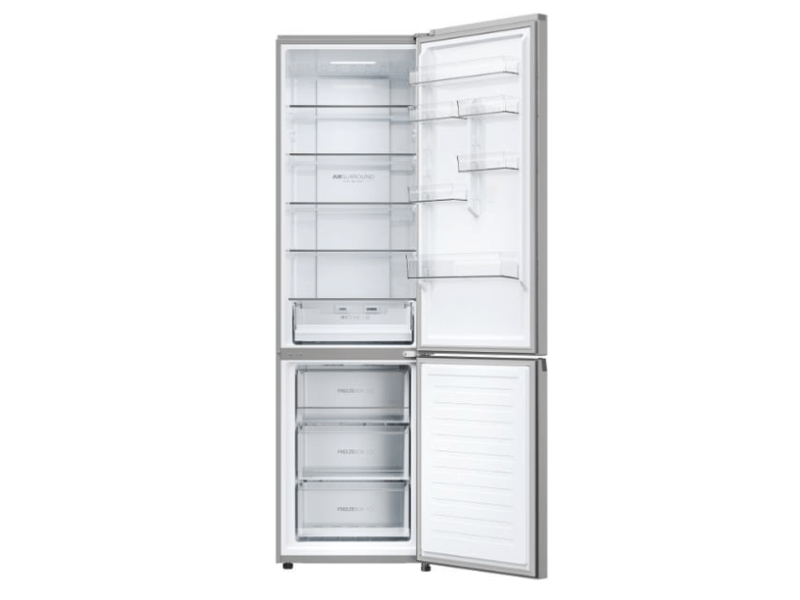 Haier HDPW3620CNPK inox, alulfagyasztós, Hűtő:289L, Fagyasztó:117L, Total No frost hűtőszekrény