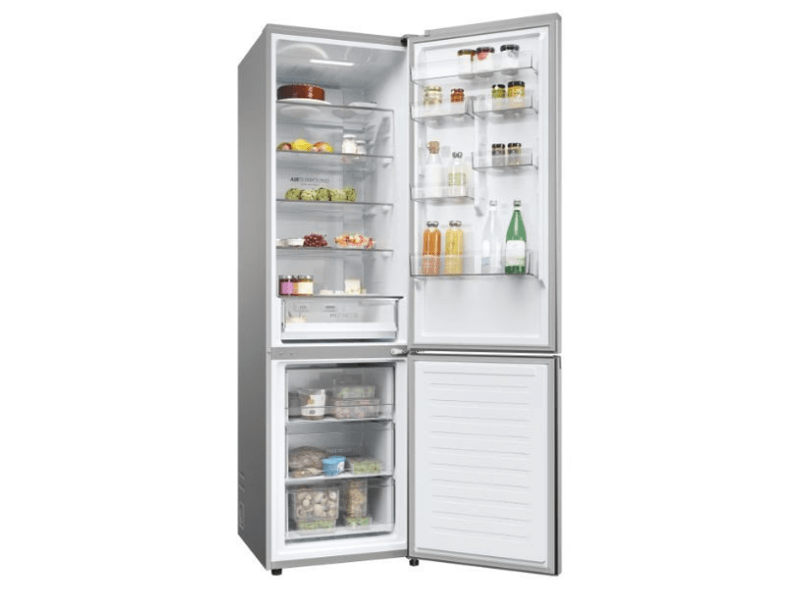 Haier HDPW3620CNPK inox, alulfagyasztós, Hűtő:289L, Fagyasztó:117L, Total No frost hűtőszekrény
