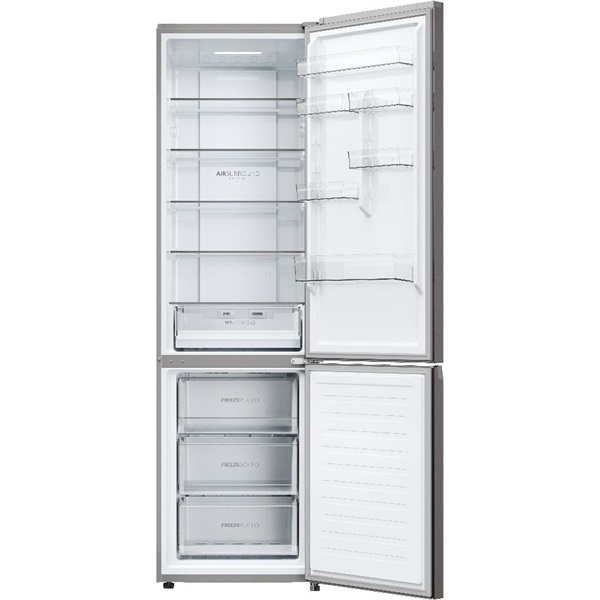 Haier HDPW3620DNPD sötét inox alulfagyasztós hűtőszekrény