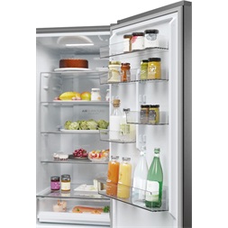 Haier HDPW3620DNPD sötét inox alulfagyasztós hűtőszekrény