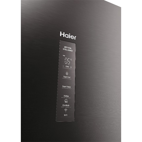 Haier HDPW3620DNPD sötét inox alulfagyasztós hűtőszekrény