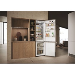 Haier HDPW3620DNPD sötét inox alulfagyasztós hűtőszekrény