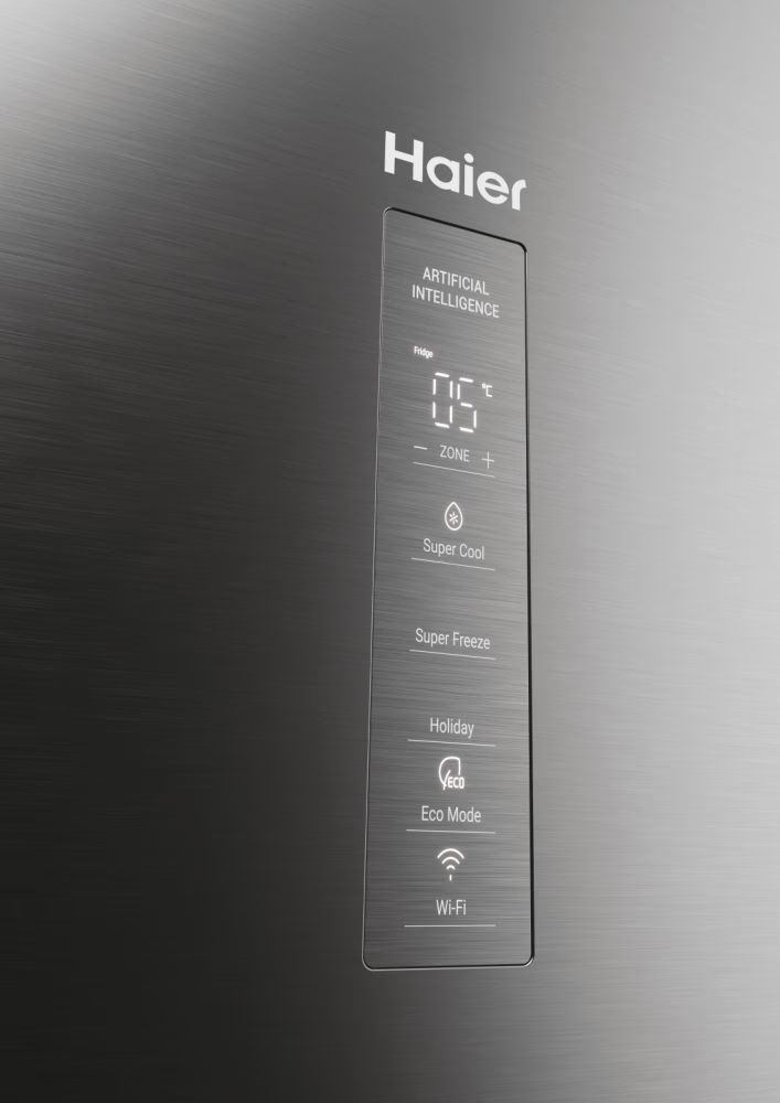 Haier HDPW5618CNPK inox, alulfagyasztós, Hűtő:235L, Fagyasztó:117L, hűtőszekrény