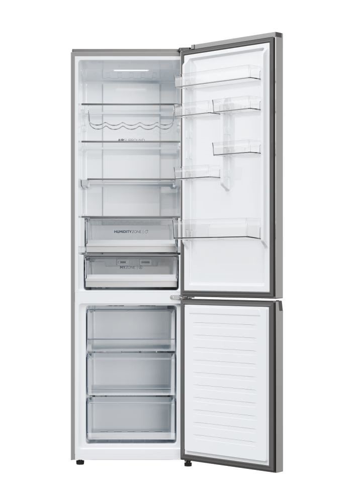 Haier HDPW5620CNPK inox, alulfagyasztós, Hűtő:289L, Fagyasztó:117L, hűtőszekrény