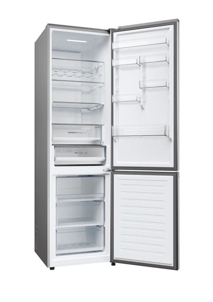 Haier HDPW5620CNPK inox, alulfagyasztós, Hűtő:289L, Fagyasztó:117L, hűtőszekrény