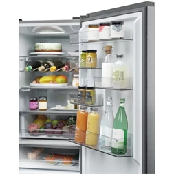 Haier HTW5618CNMG inox, francia ajtós, alulfagyasztós, Hűtő:235L, Fagyasztó:125L, Total No frost hűtőszekrény