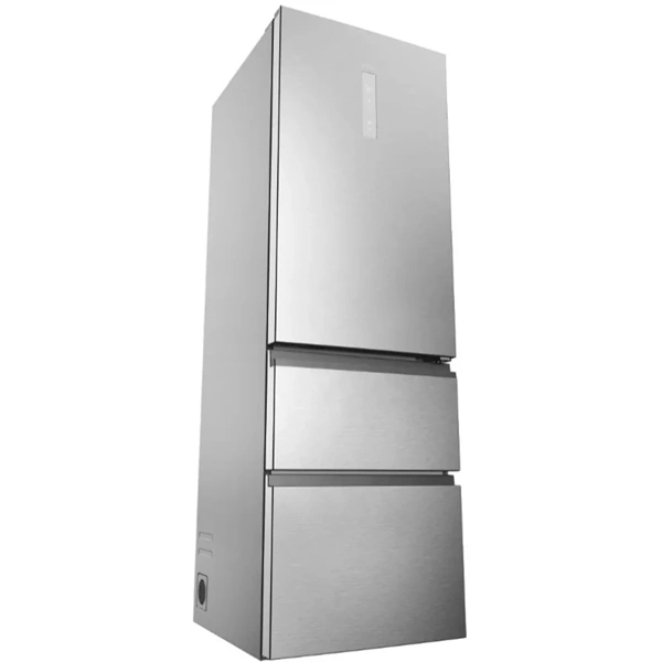 Haier HTW5618CNMG inox, francia ajtós, alulfagyasztós, Hűtő:235L, Fagyasztó:125L, Total No frost hűtőszekrény