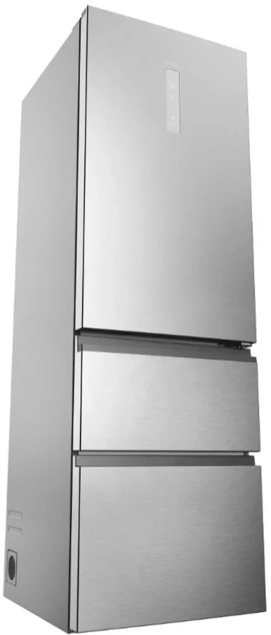 Haier HTW5618CNMG inox, francia ajtós, alulfagyasztós, Hűtő:235L, Fagyasztó:125L, Total No frost hűtőszekrény