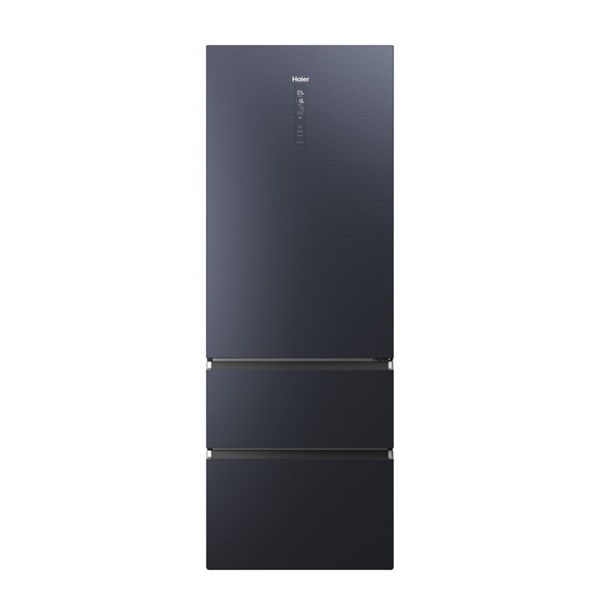Haier HTW7720ENMB fekete, francia ajtós, alulfagyasztós, Hűtő:343L, Fagyasztó:140L, No frost hűtőszekrény