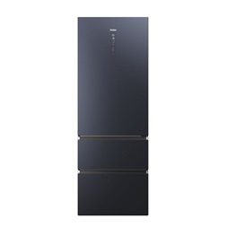 Haier HTW7720ENMB fekete, francia ajtós, alulfagyasztós, Hűtő:343L, Fagyasztó:140L, No frost hűtőszekrény