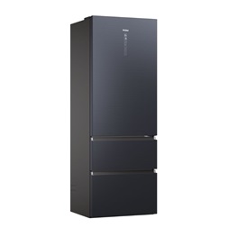 Haier HTW7720ENMB fekete, francia ajtós, alulfagyasztós, Hűtő:343L, Fagyasztó:140L, No frost hűtőszekrény