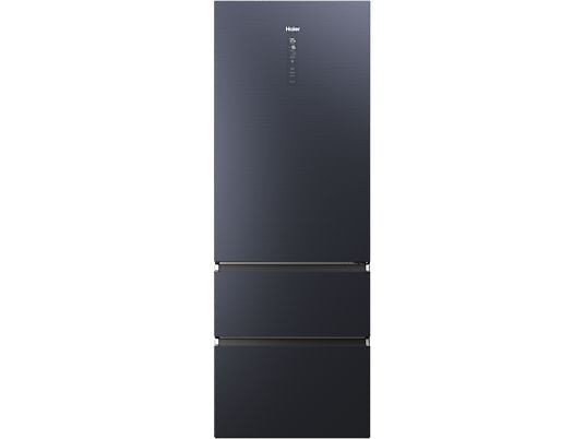 Haier HTW7720ENMB fekete, francia ajtós, alulfagyasztós, Hűtő:343L, Fagyasztó:140L, No frost hűtőszekrény