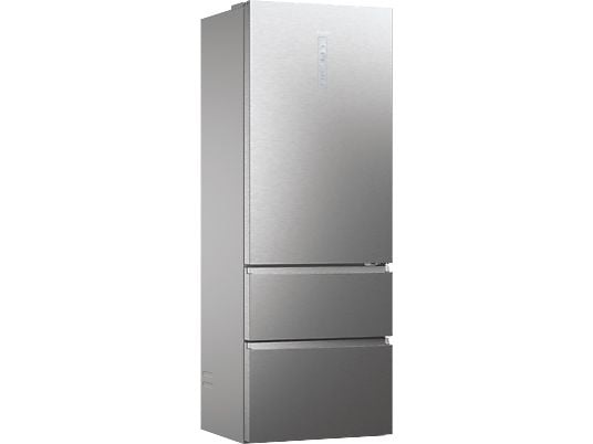 Haier HTW7720ENMP szürke, alulfagyasztós, Hűtő:343L, Fagyasztó:140L, No frost hűtőszekrény