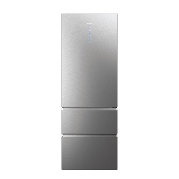 Haier HTW7720ENMP szürke, alulfagyasztós, Hűtő:343L, Fagyasztó:140L, No frost hűtőszekrény