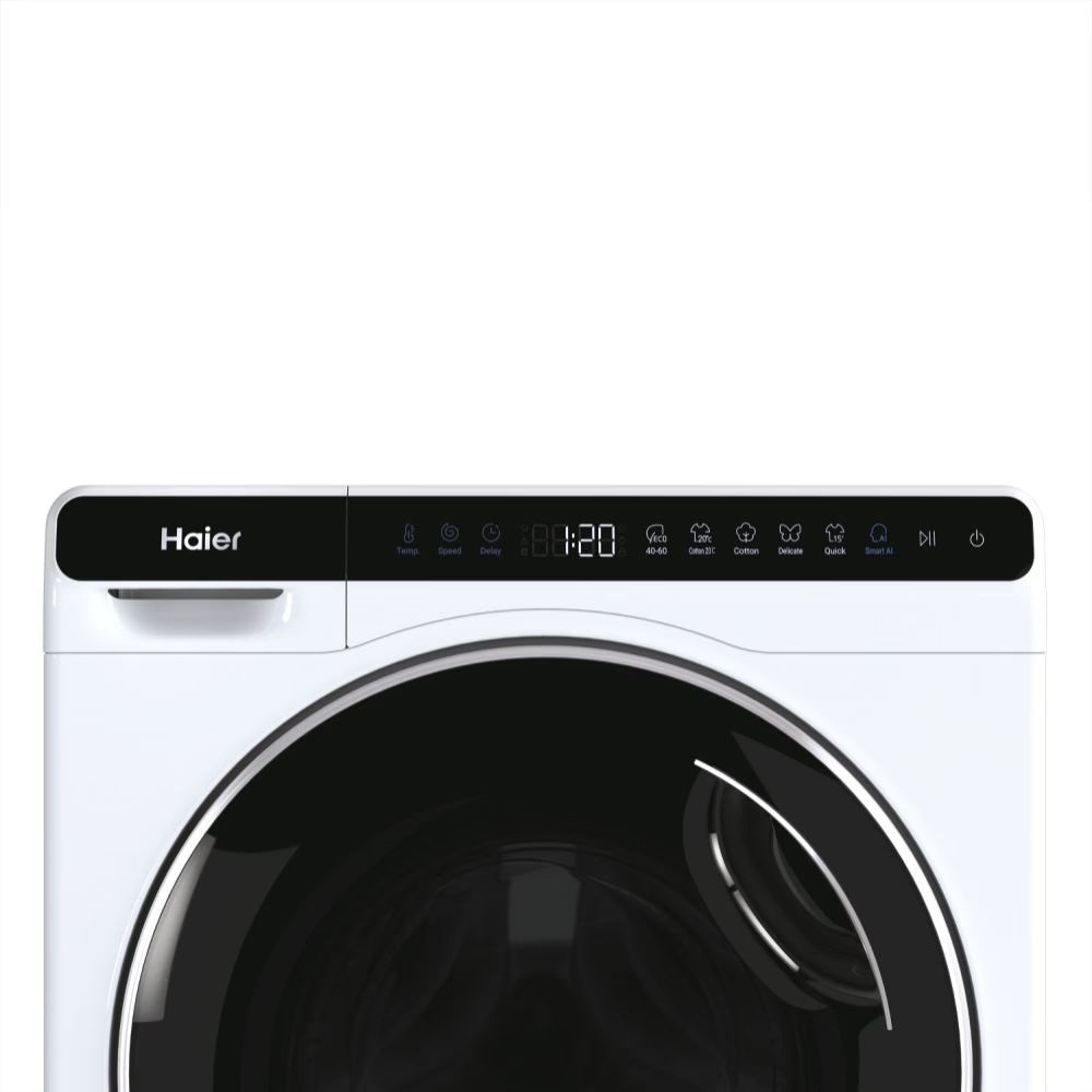 Haier HW50-BP12307-S fehér, elöltöltős, keskeny, max.1200ford., 5 kg, mosógép
