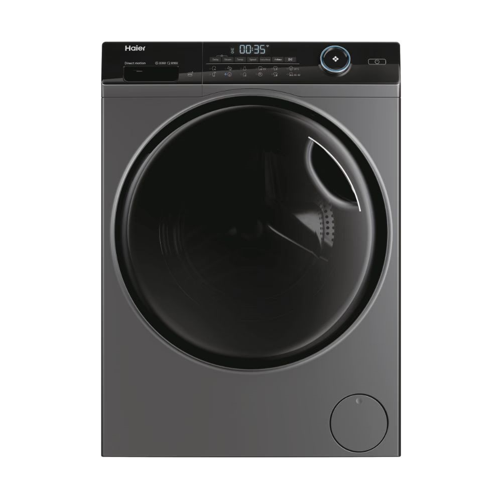 Haier HW80-B14959S8U1S antracit, elöltöltős, max.1400ford., 8 kg, mosógép