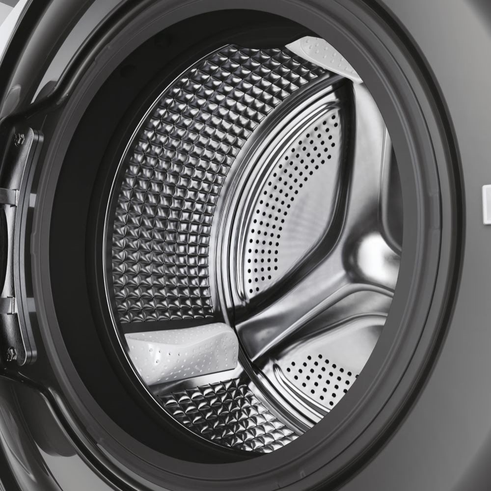 Haier HW80-B14959S8U1S antracit, elöltöltős, max.1400ford., 8 kg, mosógép