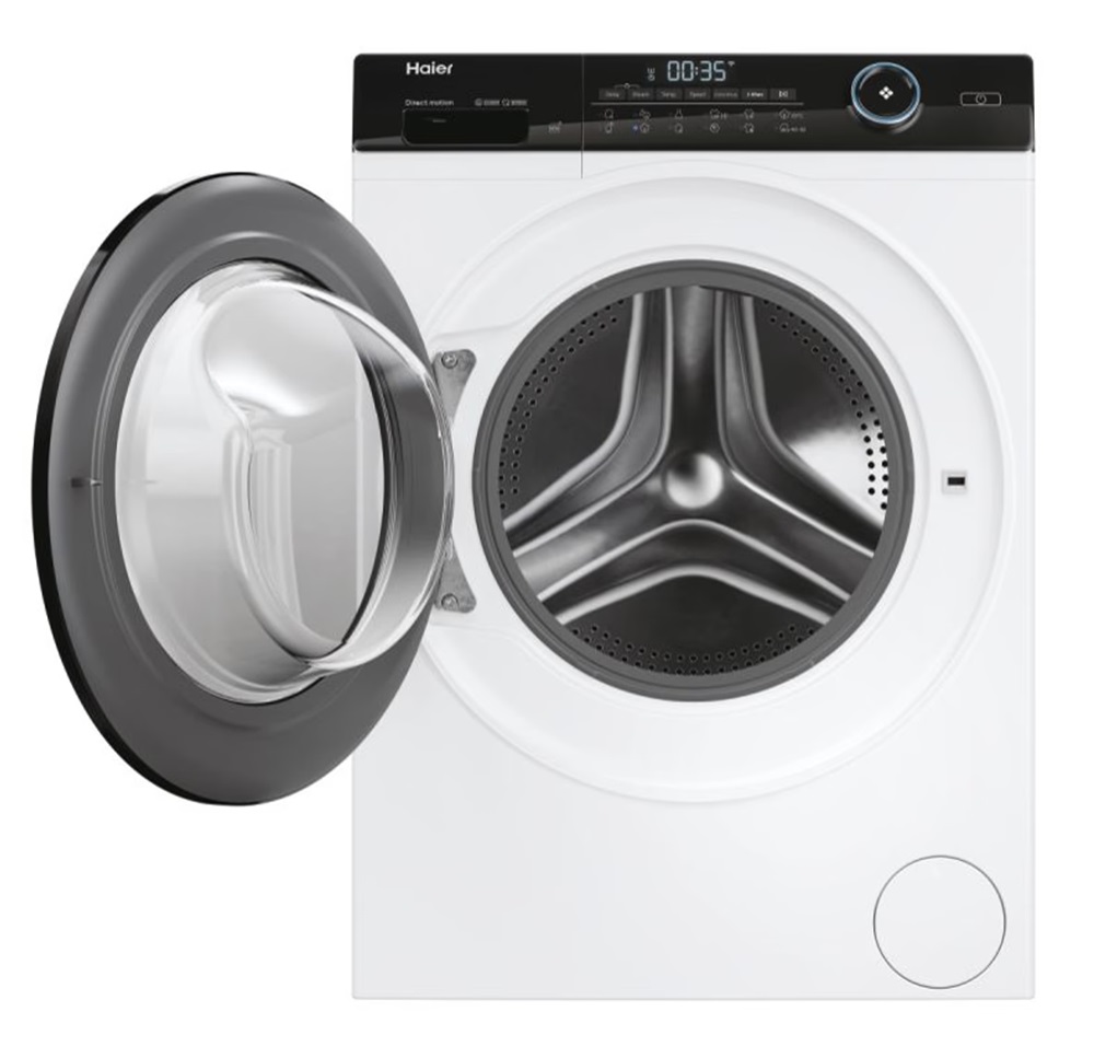 Haier HW80-B14959U1-S fehér, elöltöltős, max.1400ford., 8 kg, mosógép