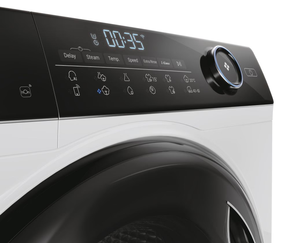Haier HW80-B14959U1-S fehér, elöltöltős, max.1400ford., 8 kg, mosógép