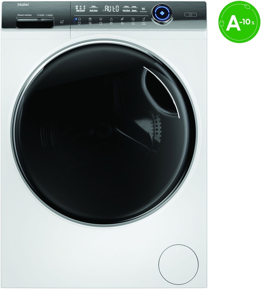 Haier HW90-BD14979EUGS fehér, elöltöltős, max.1400ford., 9 kg, mosógép
