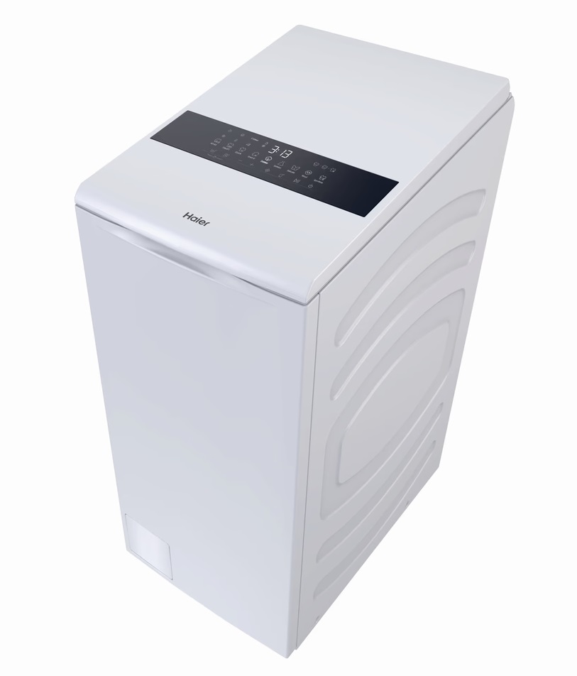 Haier HW90-BPD13386U-S fehér, felültöltős, max.1300ford., 9 kg, mosógép