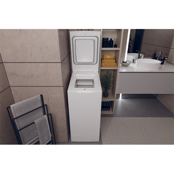 Haier HW90-BPD13386U-S fehér, felültöltős, max.1300ford., 9 kg, mosógép