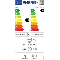 Haier HWD80-B14979-S mosó-szárítógép