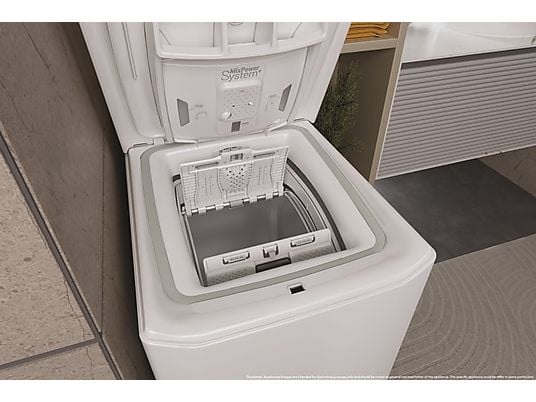 Haier THASN476TM5-S fehér, felültöltős, max.1400ford., 7 kg, mosógép