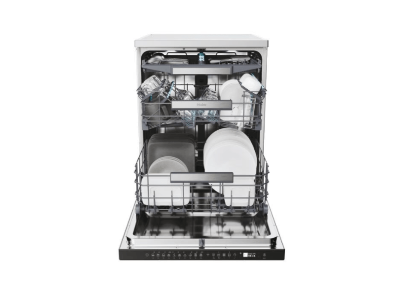 Haier XF 4A4M4PX szürke, programok száma: 10, szabadonálló, 14 terítékes mosogatógép 