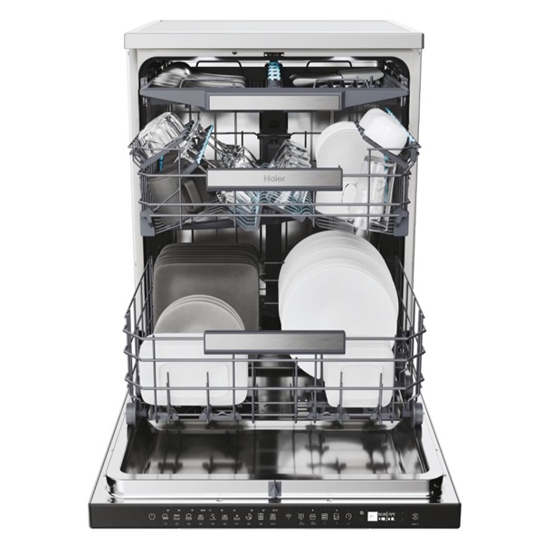 Haier XF 4A4M4PX szürke, programok száma: 10, szabadonálló, 14 terítékes mosogatógép 