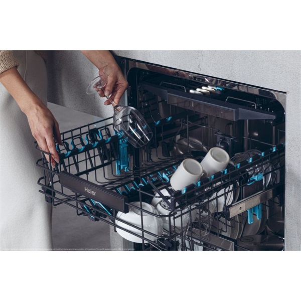 Haier XF 4A4M4PX szürke, programok száma: 10, szabadonálló, 14 terítékes mosogatógép 