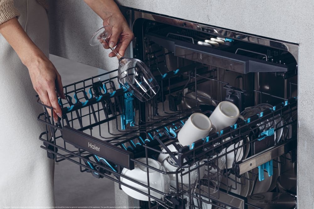 Haier XF 4A4M4PX szürke, programok száma: 10, szabadonálló, 14 terítékes mosogatógép 