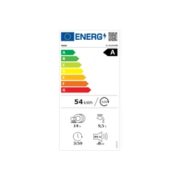 Haier XI 4A4M4PB programok száma:10, 14 terítékes, beépíthető mosogatógép