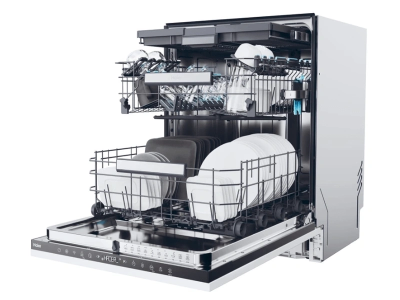 Haier XI 6B0S3FSB programok száma:10, 16 terítékes, beépíthető mosogatógép