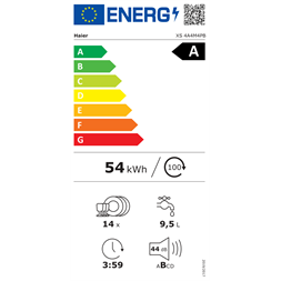 Haier XS 4A4M4PB beépíthető 14 terítékes mosogatógép