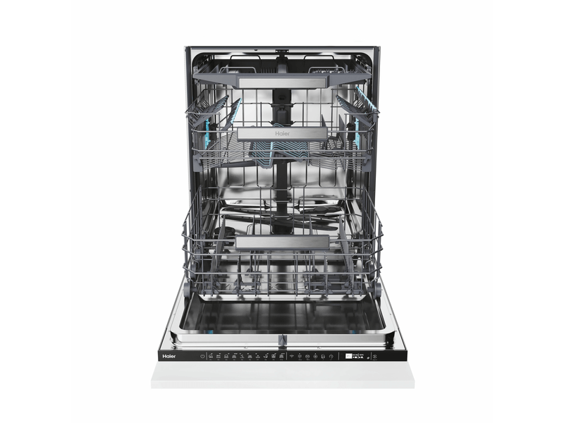 Haier XS 6B1M3PB fekete, programok száma: 10, beépíthető, 16 terítékes mosogatógép 