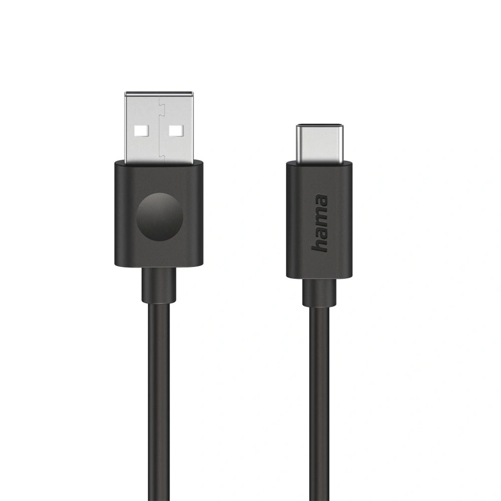 Hama 00086447 1,2m USB-A - USB-C fekete adatkábel