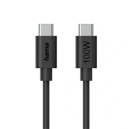 Hama 00086448 1,2m USB-C - USB-C fekete adatkábel