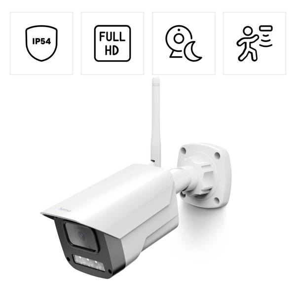 Hama 00176653 1080P éjjellátó kültéri okos WiFi kamera