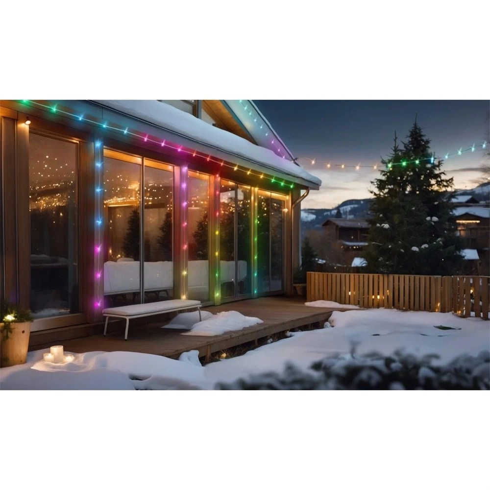 Hama 00176660 10m RGB/USB kültéri smart LED füzér
