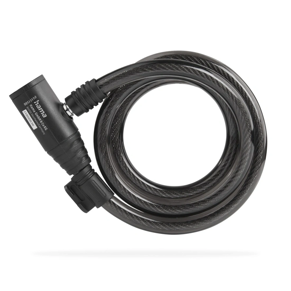 Hama 00178136 120cm spirál kerékpár kábelzár