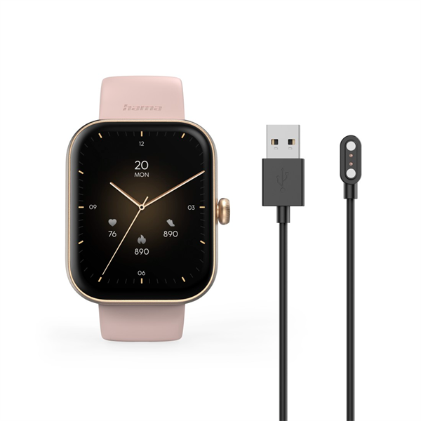 Hama 00178615 "Smartwatch 5000" rózsaarany szögletes okosóra (Újszerű)