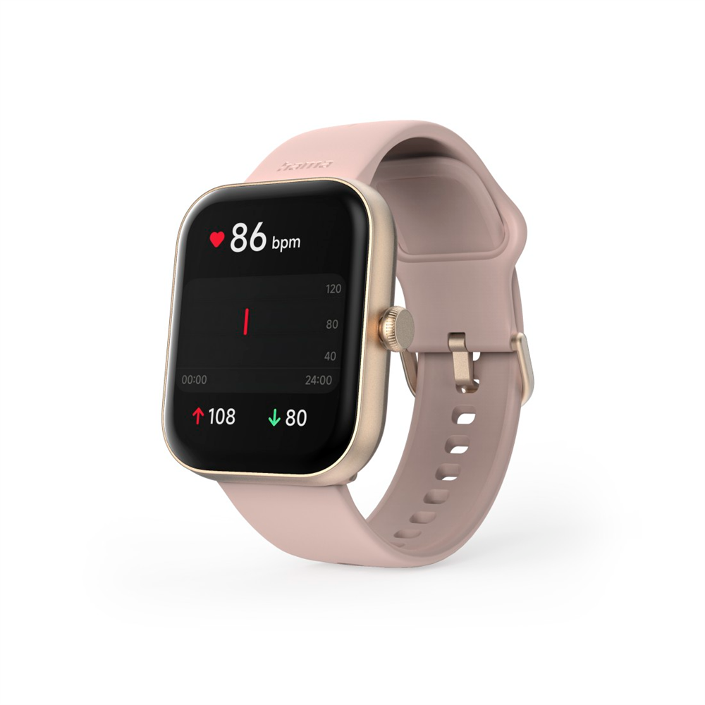 Hama 00178615 "Smartwatch 5000" rózsaarany szögletes okosóra (Újszerű)