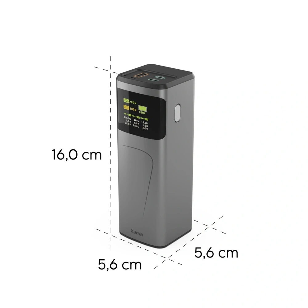 Hama 00201743 High Power 200W 24000mAh power bank