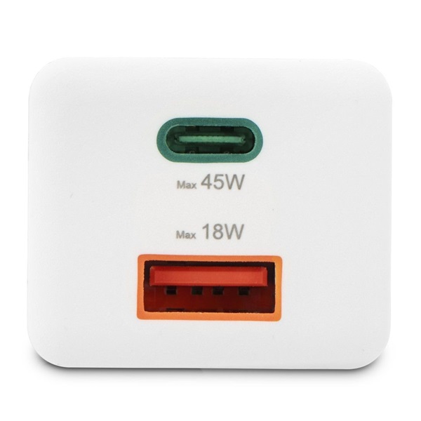 Hama 00201993 45W GAN PD QC USB/USB-C fehér hálózati töltő