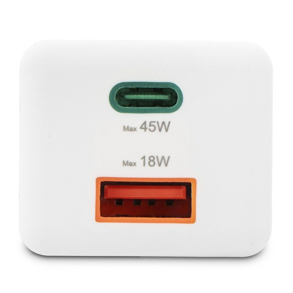 Hama 00201993 45W GAN PD QC USB/USB-C fehér hálózati töltő
