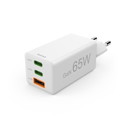 Hama 00201996 65W GAN PD QC USB/USB-C fehér hálózati töltő