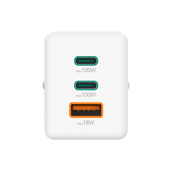 Hama 00201997 100W GAN PD QC USB/USB-C fehér hálózati töltő